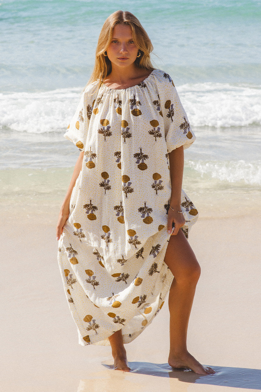 Dahlia Maxi Dress ~ Marigold