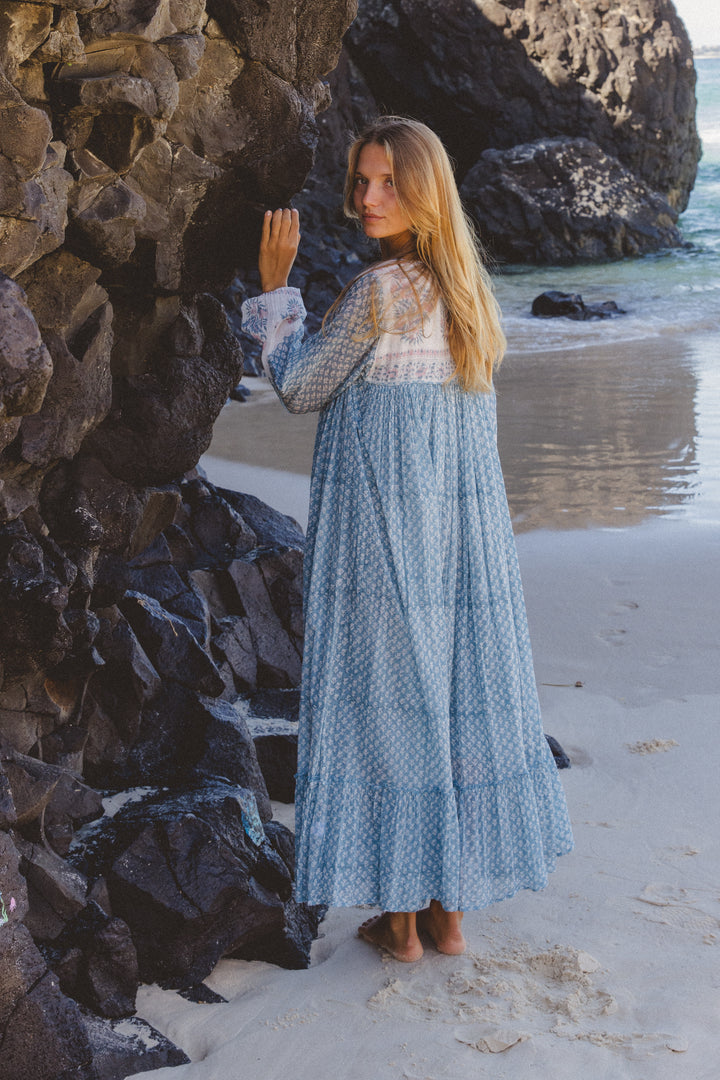 Rooh Maxi Dress ~ Heritage Blue