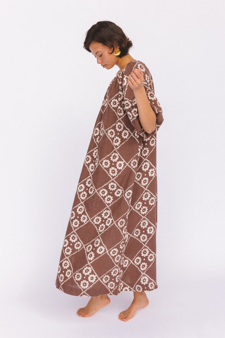 Dahlia Midi Dress ~ Maple