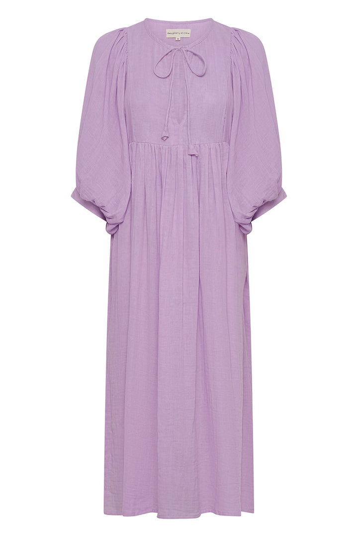 Kyra Midi Dress ~ Lilac Gauze