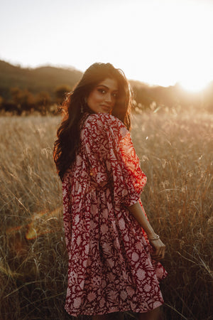 Kyra Mini Dress ~ Saffron