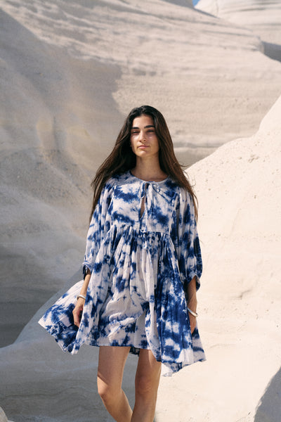 Kyra Mini Dress ~ Deep Sea