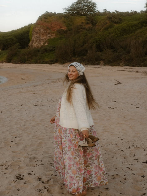 Kyra Maxi Dress ~ Fuchsia Bloom