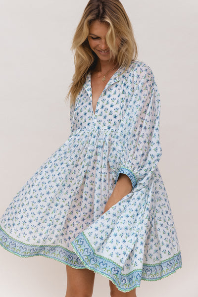 Kyra Mini Dress ~ Azure