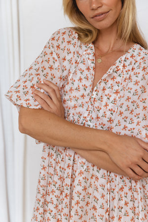 Kyra Mini Dress ~ Coral