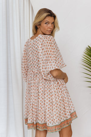 Kyra Mini Dress ~ Coral