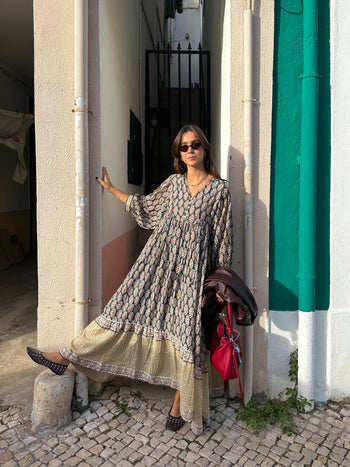 Bhoomi Maxi Dress ~ Onyx