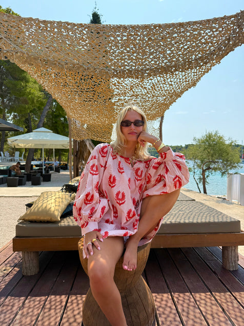 Ria Mini Dress ~ Cherry Blossom