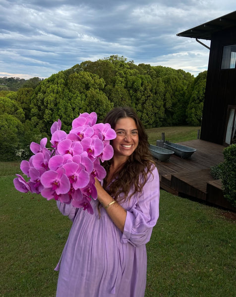 Kyra Maxi Dress ~ Lilac Gauze